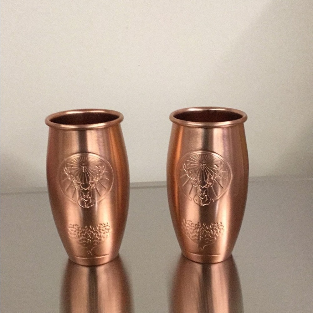 New 2 Copper Jagermeister Glasses